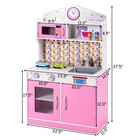 Kids Wooden Pretend Cooking Playset Cookware Play Set Kitchen Toys Toddler Gift