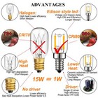 E12 15w Night Light Bulbs 150lm Himalayan Salt Lamp Bulb 2700k T22 T7 Led Bul   