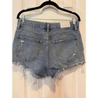 Pistola Nova High Rise Cutoff Denim Shorts 29 Distressed Hemp Light Wash