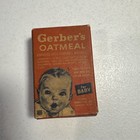Vintage Miniature Gerber   s Baby Food Oatmeal Cereal Box Empty Sample Box