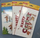 Lot Of Christmas Holiday Money Gift Card Holder  Cards 3 Packs 18 Total Cards