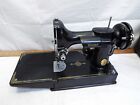 Singer Featherweight Quilting Sewing Machine 1950 221 Portable Case Runs Aj380