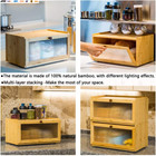 Bamboo Bread Box For Kitchen Counter-large Capacity Bread Storage Container Farm