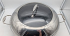 Hexclad Hybrid Nonstick 14  Inch Wok W  Stainless Steel Lid