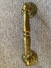 Cast Brass Door Handle Ornate Vintage Quality 9 Ins Long