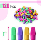 - Pencil Top Erasers  120 Pack  Latex-free  No-smudge