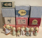 Precious Moments Dated Ornament Lot 10 1994 1999 2003-2010 Mint Name Tags   Box