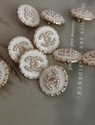 Lot Of 10  16 Mm  Designer Cc  Button Replacement Gold Tone Chanel Button