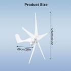 1200w Wind Turbine Generator Kit 5 Blades Windmill Dc 12 24v Charger Controller