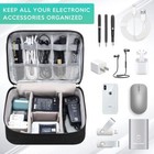 Portable Electronic Organizer Travel Cable Storage Bag Cord Case Accessories