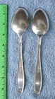 1847 Rogers Bros  Silverplate Ambassador Pat  Serving Spoons Set 2 W scratches