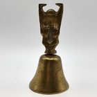 Antique vintage Brass Buddha Bell 4  Tall