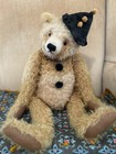 21 In Hand Made Mohair Bear Signed And Dated 2004 Fully Jointed Two Toned Mohair