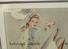 Vintage 1940s-50s Women s  carmelletes  Shoe Store Stand-up Counter Sign  8x11 