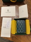 Goyard Matignon Mino Zip-around Coin Wallet Green yellow Logo Zipper Accents