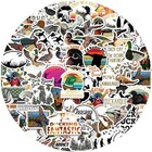 60pcs Duck Hunting Stickers Waterproof Vinyl Decals For Small  