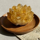Large Yellow Quartz Cluster Crystal Citrine Gemstone Point Vug Mineral Specimen