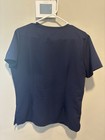 Figs Women   s Navy Casma Medium Three-pocket Scrub Top