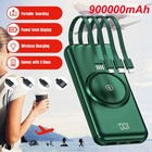 Super 900000mah 4-usb Wireless Power Bank Fast Charger Portable External Battery
