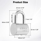 40 X 32 X 65mm Heavy Duty Lock Alloy Steel High Security Padlock With 4 Keys