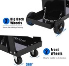 3 Tiers Rolling Welding Cart With Wheels For Welder And Plasma Cutter 220lbs