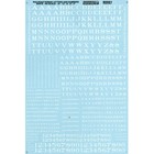 Microscale Industries 90001 Ho Letters numbers Roman wht
