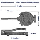 Arc Tortilla Press 10 Inch Cast Iron Tortilla Maker  Heavy Duty Tortillera