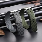 High Quality Nylon Watch Band Canvas Watch Strap Single Pass 18mm 20mm 22mm