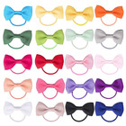 Baby Hair Ties With Bows For Toddler Girls  2 Inch Elastic Ponytail Holders