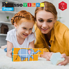 Magnetic Expression Puzzle Toy Building Block Mix   Match Cubes Cubes Magnet Sen