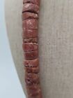  Vintage Bauxite Stone Bead Necklace Ghana Africa 28in