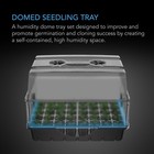 Humidity Dome Germination Kit With Height Extension  5x8 Cell Seedling Tray