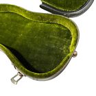 Vintage Olive Green Velvet-lined Violin Case