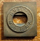 Gulf Mobile   Ohio  gm o  Mobile  Al Hills Model  a  Ticket Dater Die 