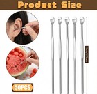 Tiesome 50pcs Stainless Steel Wax Carving Tool  Ear Spoon Metal Ear Cleaner Port