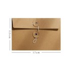 20pcs Kraft Paper Envelopes  Vintage Envelope Pockets With Button And String    