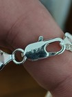 Silver Figaro Chain Necklace For Men   Women  925 Sterling Silver  Diamond Cut 