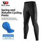 West Biking Cycling Tights Padded Trousers Sports Compression Pants With Pocket