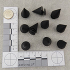 Black Spikes Shoe Charms For Shoes 3d Set Of 10 Novelty Punk Goth Bling