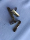 Gillette Single Ring Open Comb De Safety Razor Gold Tone  no Date Code 