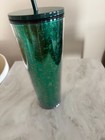 Starbucks 24oz Tumbler 2019 Holiday Limited Edition Green Speckled Glitter -new