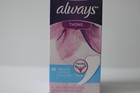 Always Daily Liners Thong 42 Regular Soft Thin Moderate Protection New
