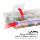 Craft Mates Lockables Double Extra Large  2 Xl  Organizer With Fourteen  14     