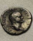 Rare Genuine Ancient Roman Silver Coin Denarius Vespasian 75ad Eagle On Cippus