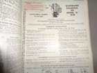 1940s Carbureter Sales Service Manual Parts Catalog 