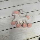 Wondershop Standard White Poodle Dog Christmas Tree Ornament Felted Wool Gift