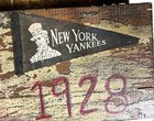 New York Yankees 1928 Vintage Baseball Team Photo Wooden Plaque Display