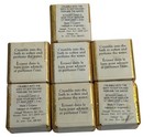Lot Of 7 Vintage English Yardley Bath Cubes Floral Soap Scents Gold Wrapped