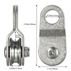 4 Pack Small Snatch Cable Pulley Block For 6mm   0 23 Inch Wire Rope  Single    