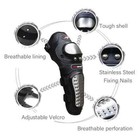 Motorcycle Kneepad Stainless Steel Moto Elbow Knee Pads Motocross Protective Kit